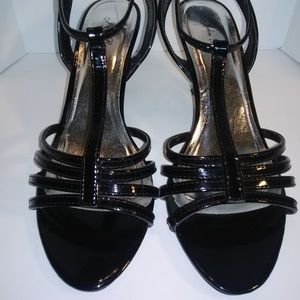 John Romaine Black Sandals size 8